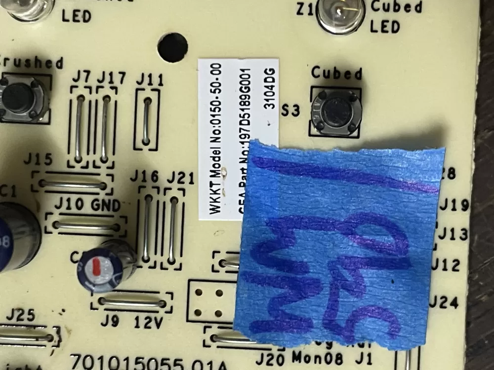GE 197D5189G001 Refrigerator Control Board AZ44156 | Wm590