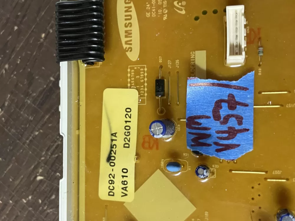 GE Samsung DC92-00251A Dryer Control Board AZ50470 | Wmv457