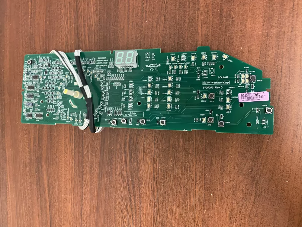 Whirlpool W10298626 W10297393 Dryer Control Board