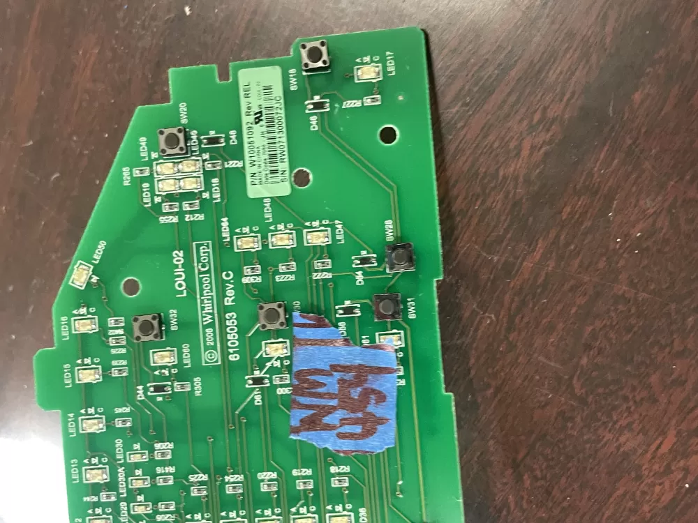 Whirlpool Maytag AP6014796 W10051092 Washer Control Board AZ37487 | WM454