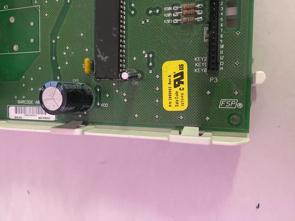 Whirlpool Kenmore WP8546219 3980062 A Dryer Control Board AZ197265 | BK2731