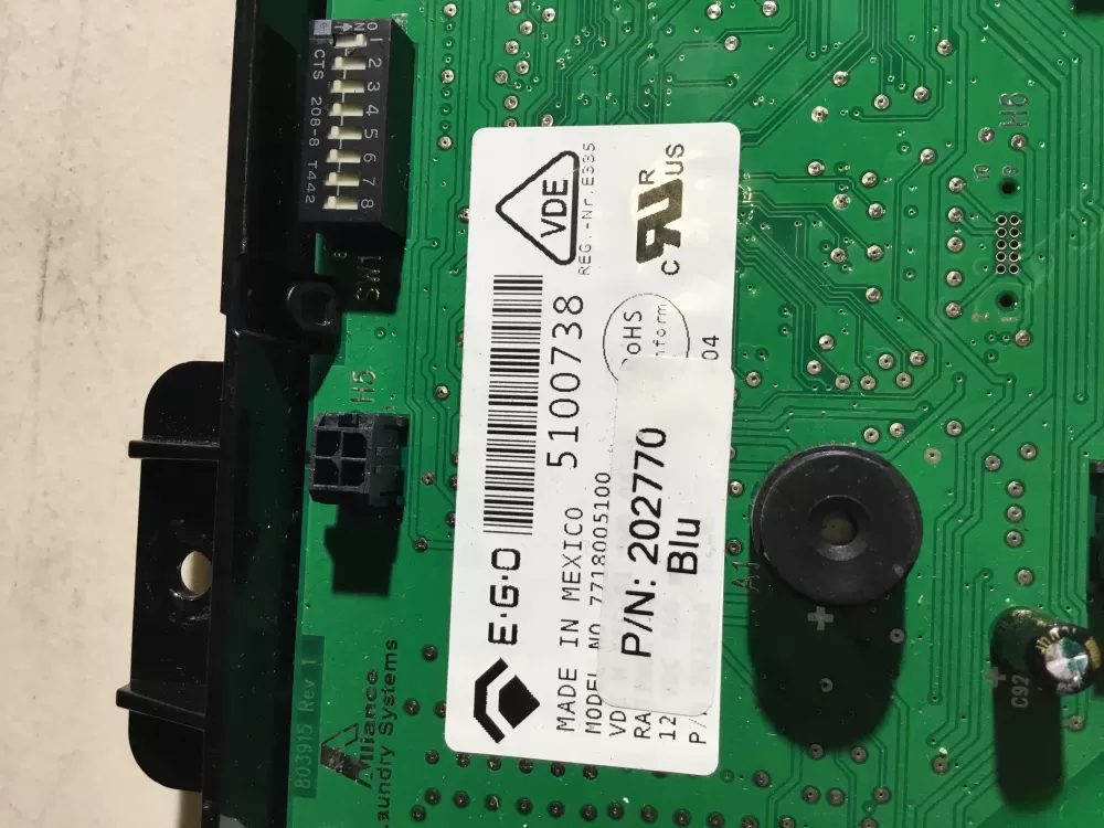  Speed Queen 7718005100 202770 5100738 Washer Control Board AZ36398 | NR797