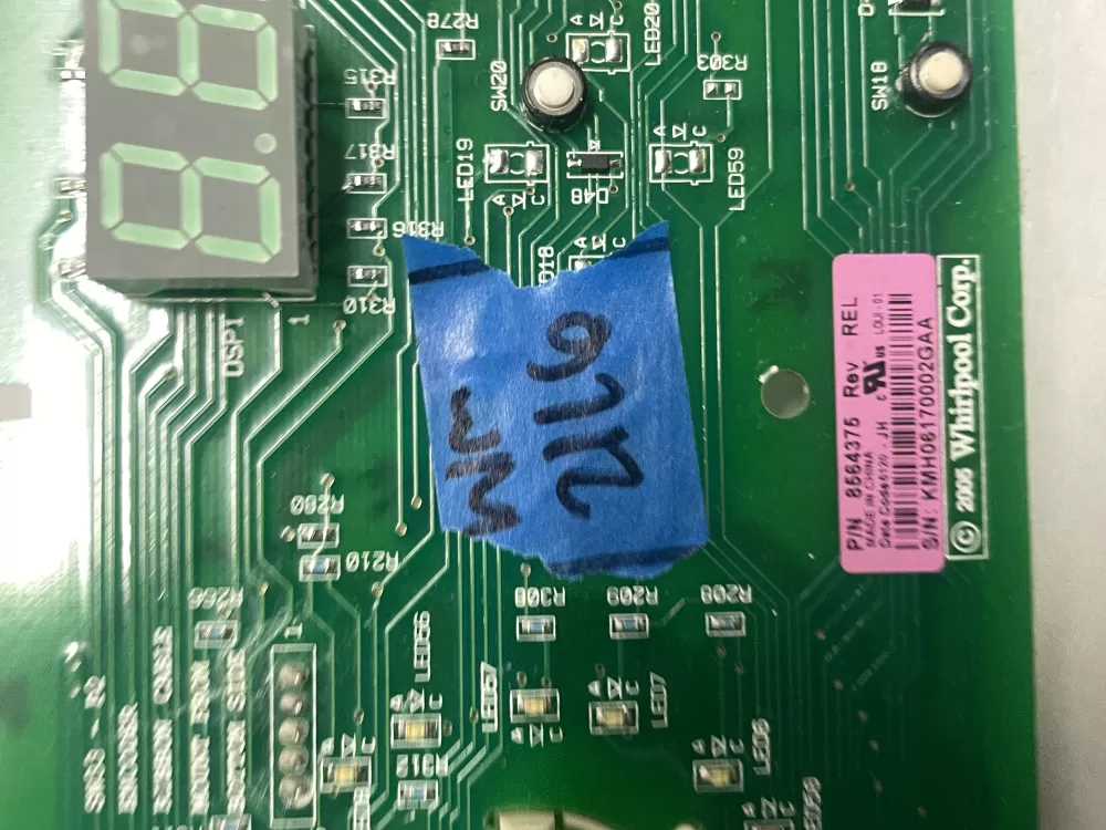 Kenmore 8564375 WP8564375 PS11746549 Dryer Board  AZ209689 | Wm2116