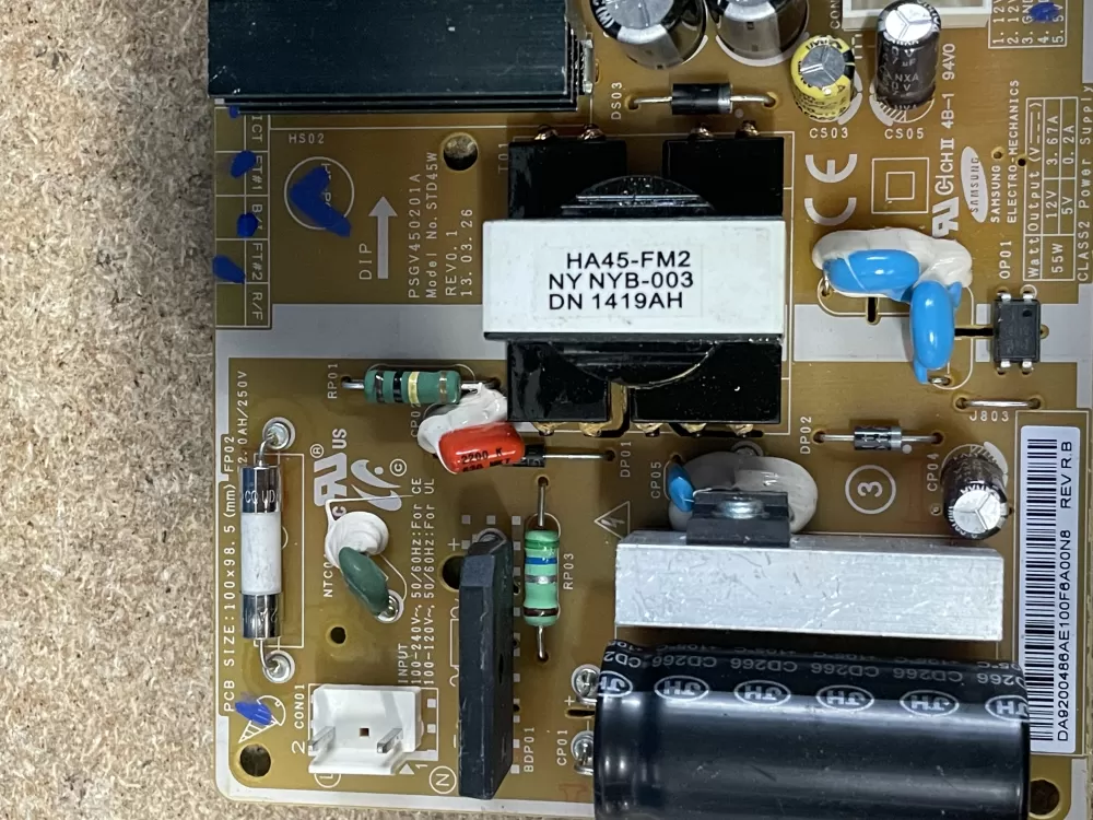 Samsung DA92 00486A Refrigerator Control Board AZ17116 | KM1480
