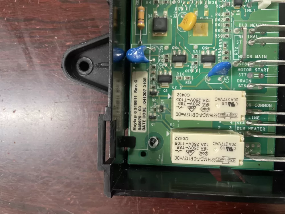 Whirlpool Maytag Amana Dishwasher Control Board 6 918611 Rev AZ88242 | KM854