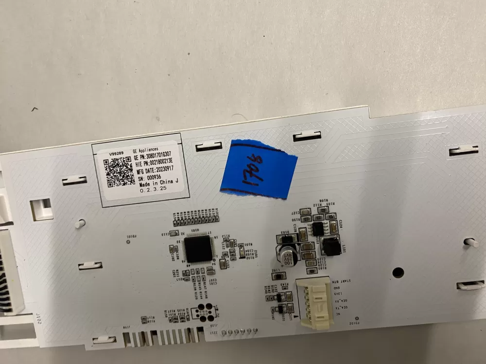 GE 308D1701G307 Washer Control Board Panel AZ210760 | BK1708