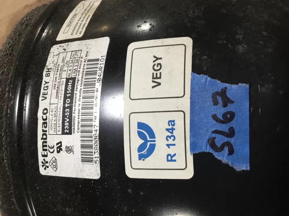 Embraco 513800047 Refrigerator Compressor AZ97409 | Sl67