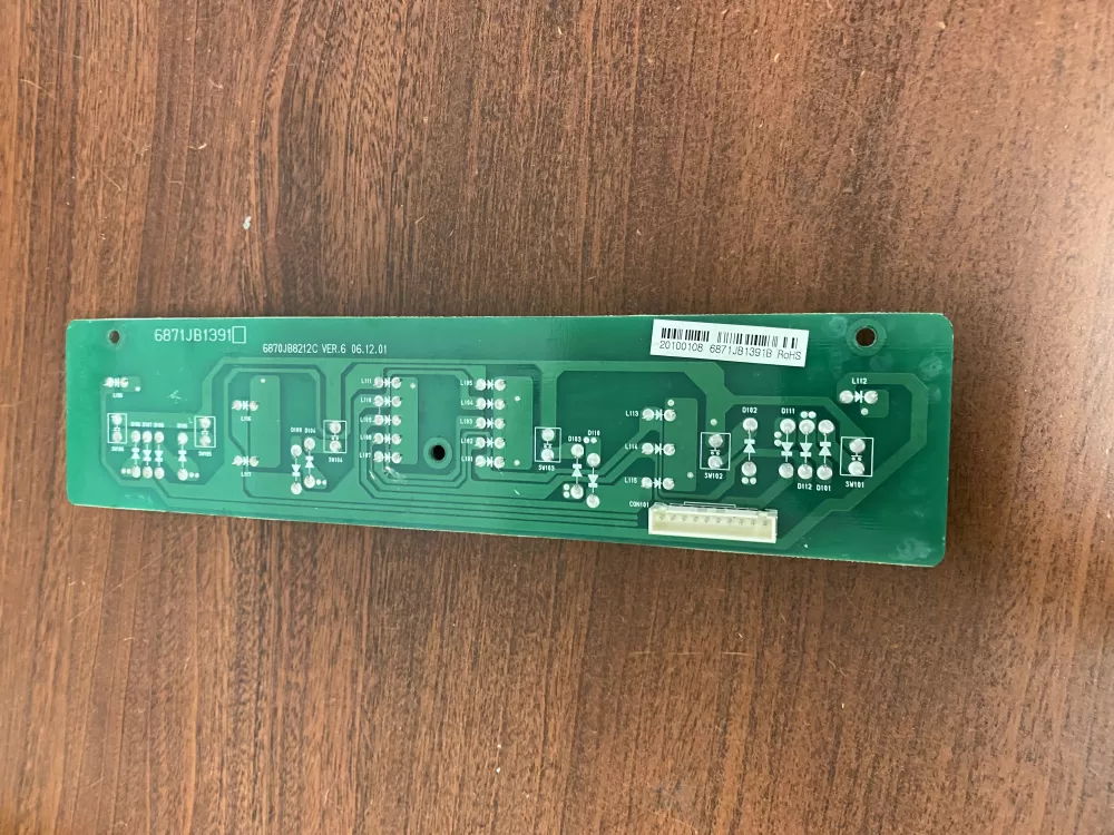 LG 6871JB1391A Refrigerator Control Board Display AZ53898 | BK1862