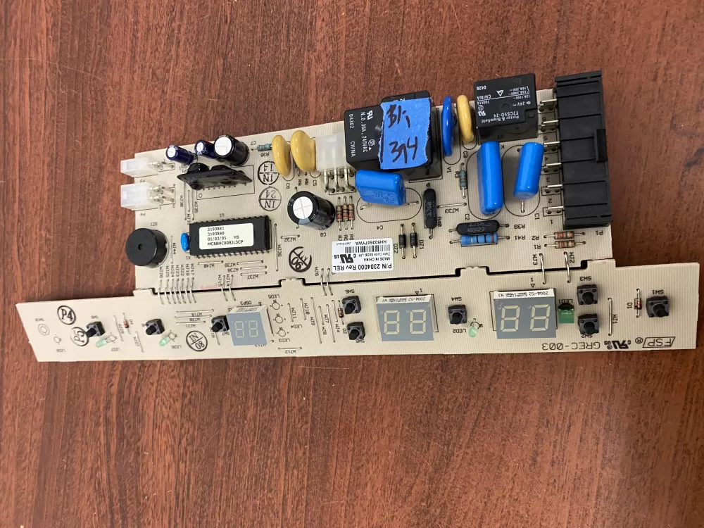 Whirlpool Kenmore 2304000 8201659 Refrigerator Control Board AZ39213 | BK394