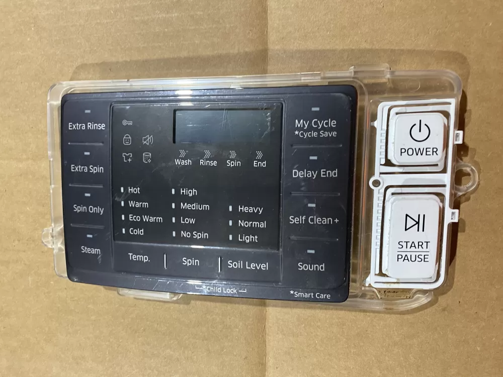 Samsung DC92-01607J  AP6243588  DC94-06643A  DC93-00376D  PS12084833 Dryer UI Control Board