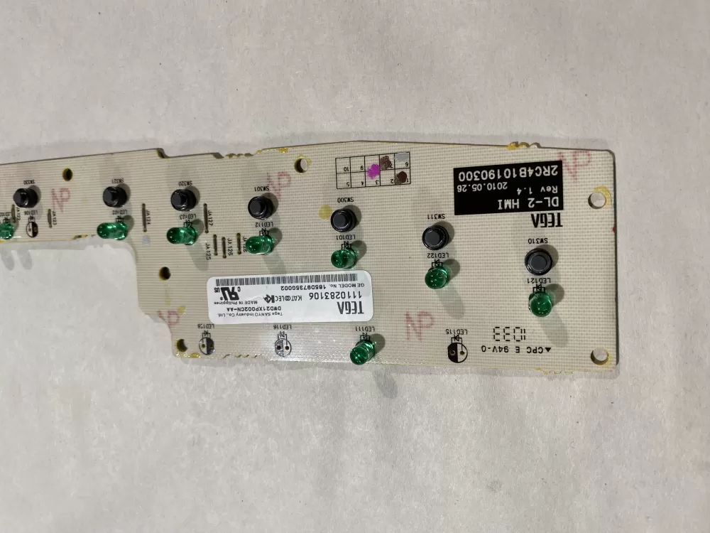 GE 165D9735G002 Dishwasher Control Board / AZ153324 | BK2503