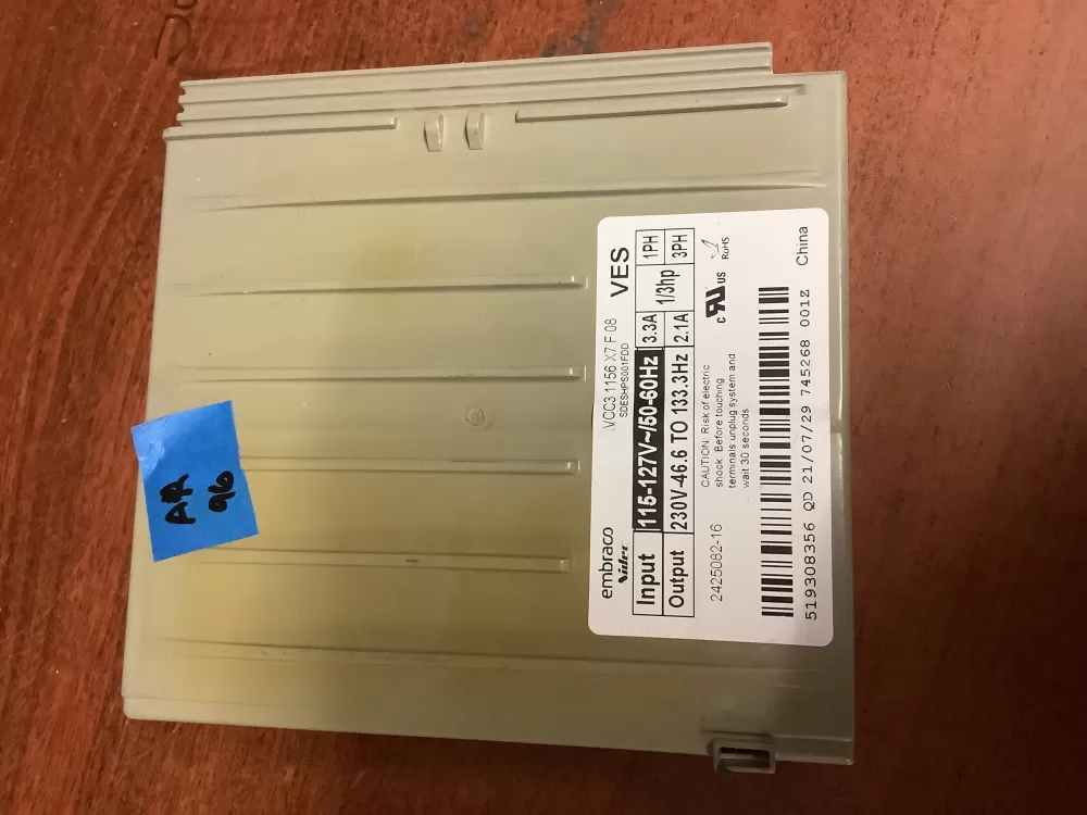 Whirlpool 519308356 VCC3 1156 X7 Refrigerator Inverter Board AZ197431 | AR96