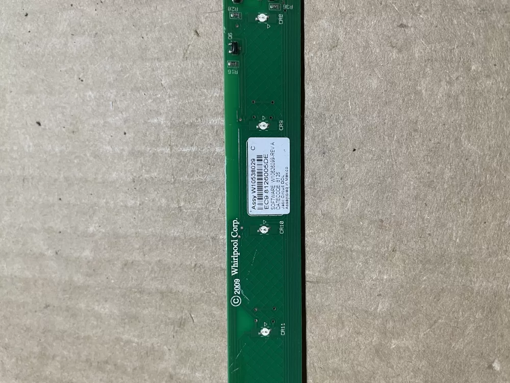KitchenAid W10538029 Dishwasher Control Board Interface AZ72677 | KMV310
