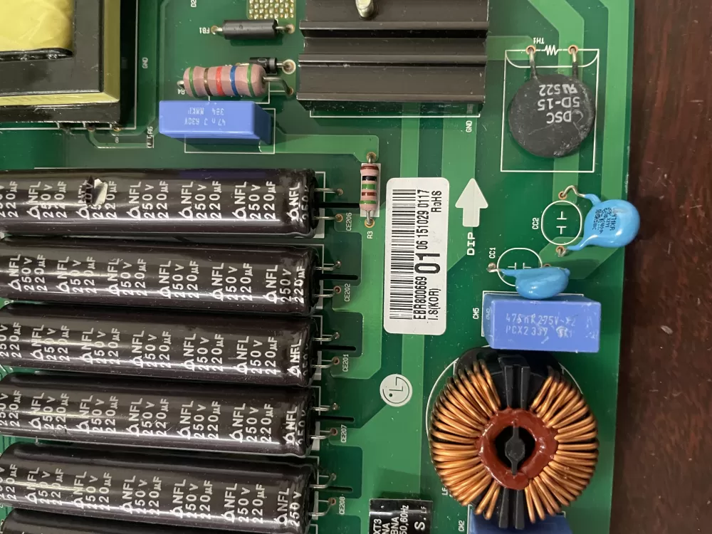 LG EBR80066901 Refrigerator Control Board AZ36634 | KMV159