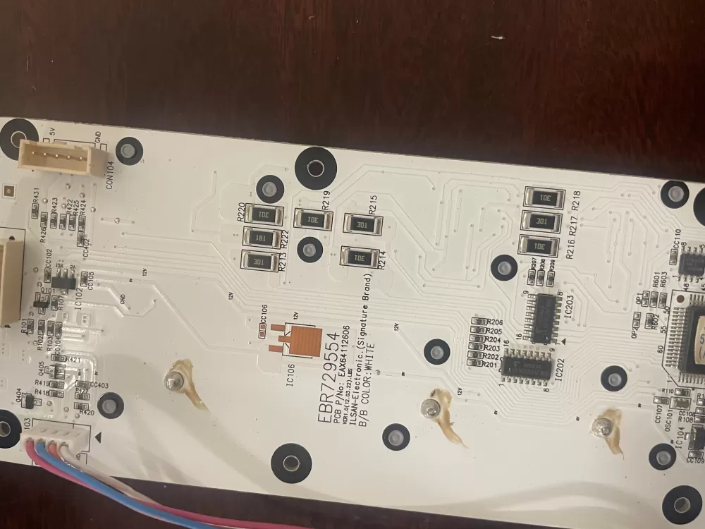LG EBR72955401 Refrigerator Control Board AZ47558 | KM1623