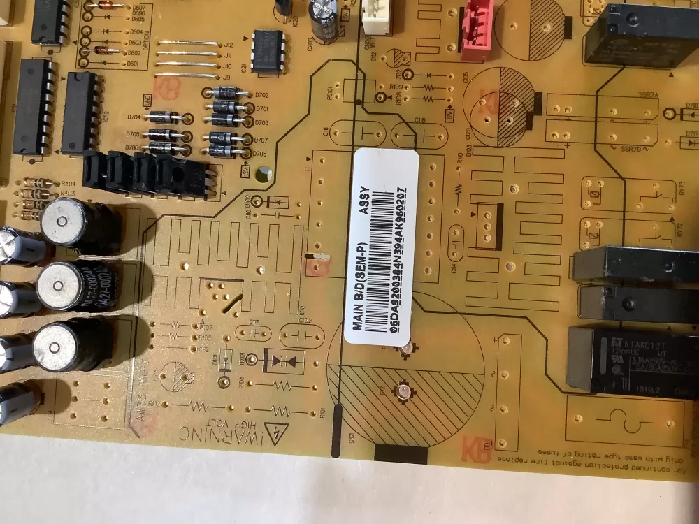Samsung DA92 00384N Refrigerator Control Board AZ123839 | BG59
