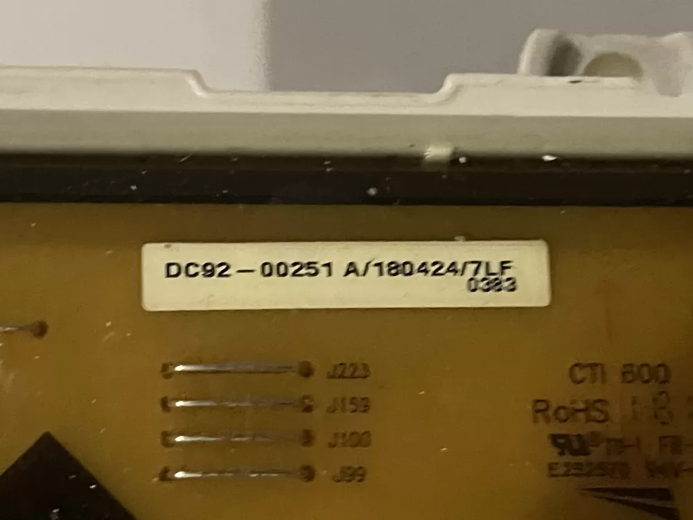 GE Samsung DC92-00251A Dryer Control Board AZ32717 | Wm160