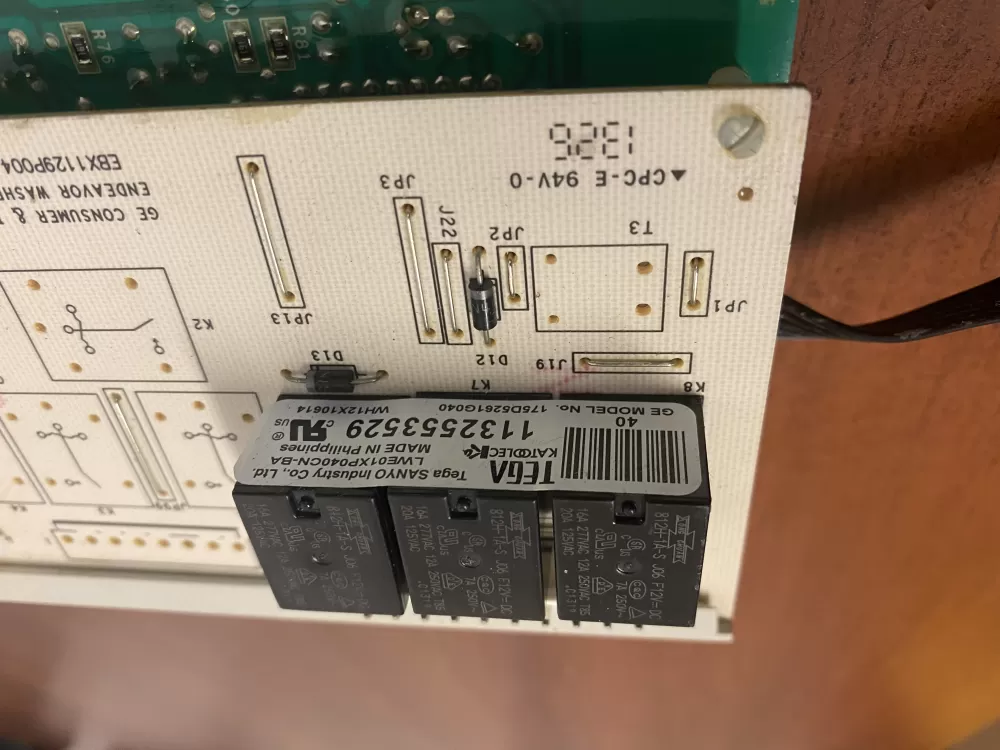 GE 175D5261G040 EBX1129P004 WH12X10614 Washer Control Board AZ47354 | BK582
