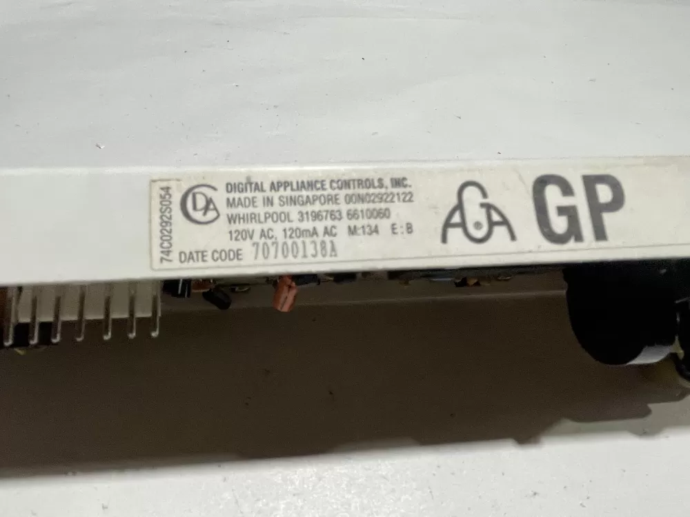 Whirlpool 3196220 WP6610060 AP6010198 Range Control Board AZ139734 | Wm1614