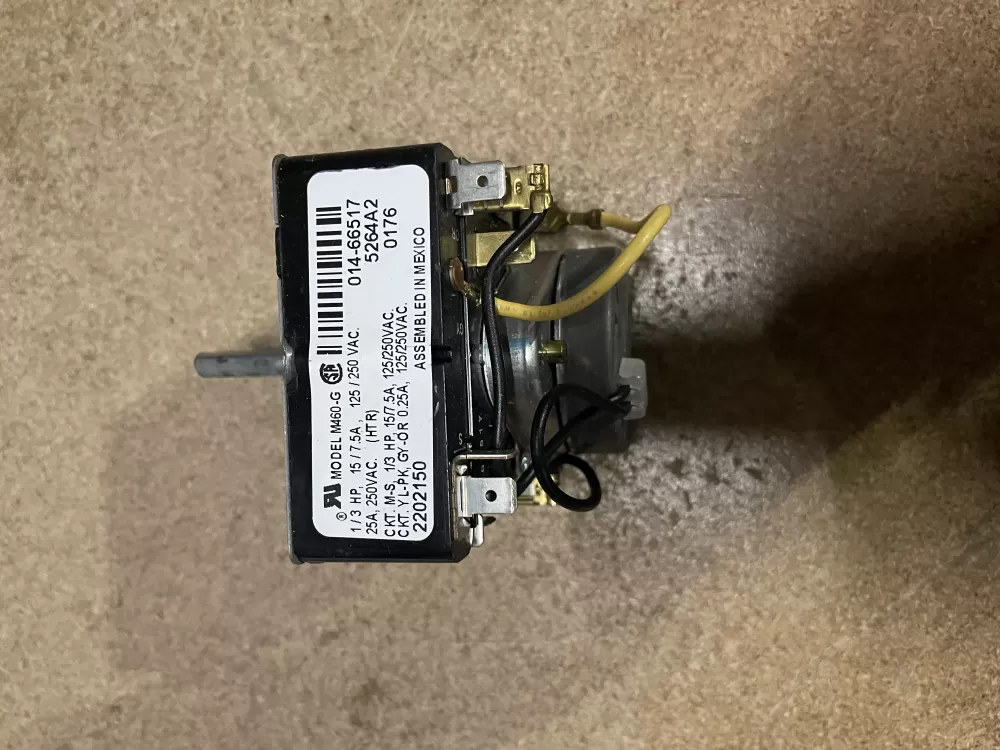 Whirlpool  Maytag  Magic Chef  Admiral 2202150 WP37001240 Dryer Timer