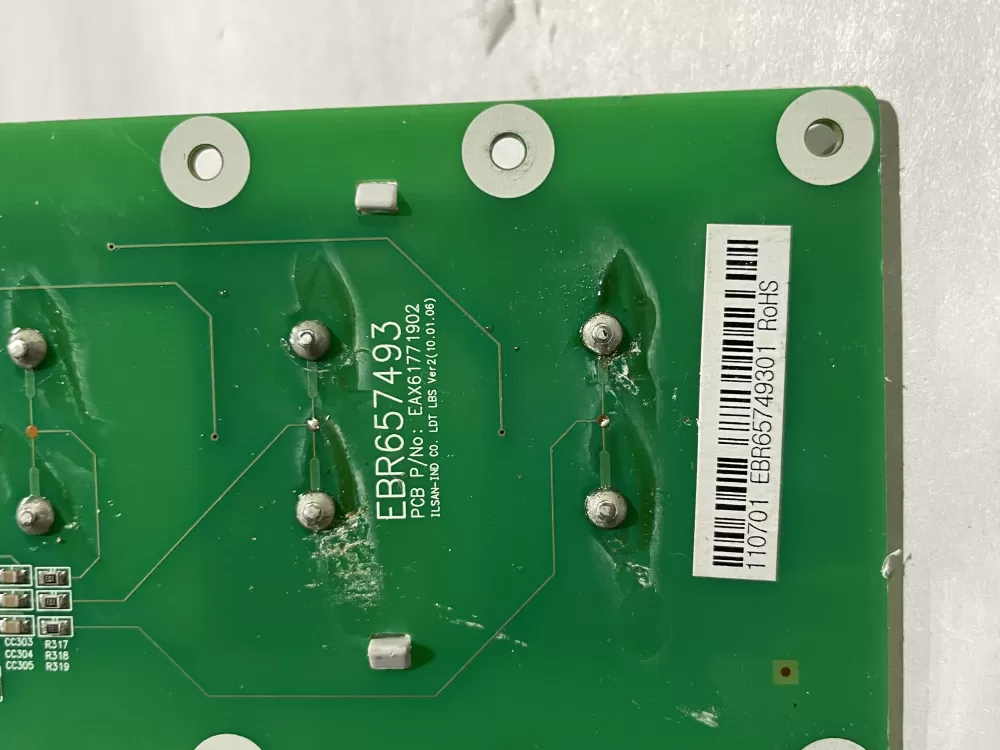 LG EBR65749301 Refrigerator Dispenser Control Board AZ186707 | Wm2682