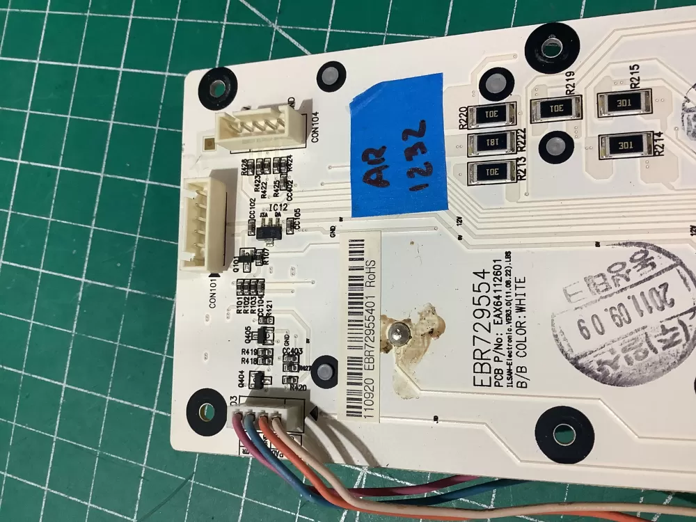 LG EBR72955401 Refrigerator Control Board AZ195408 | AR1232