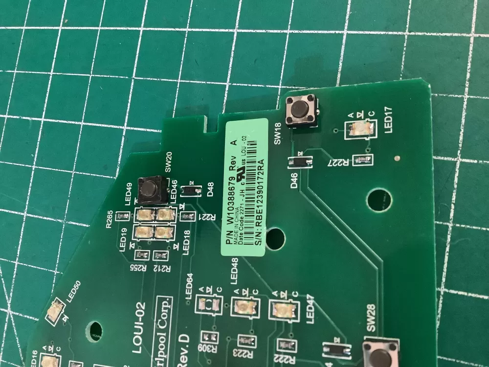 Whirlpool W10388679 W10388675 Dryer Control Board