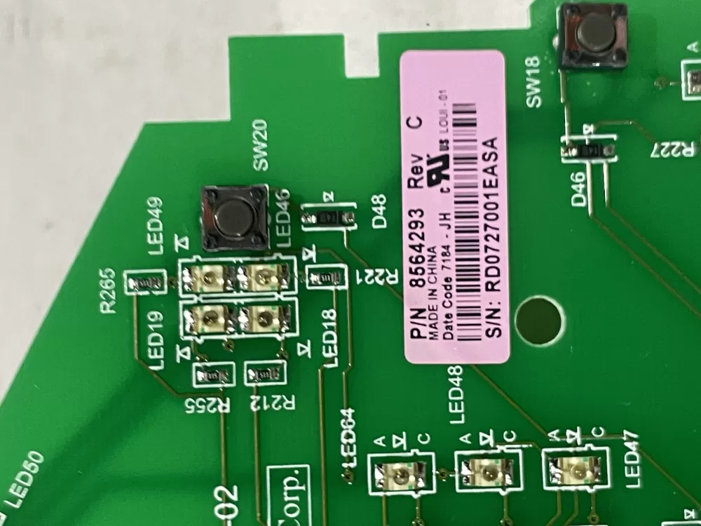 Whirlpool 8564293 8563974 Dryer Control Board AZ152353 | Wm919