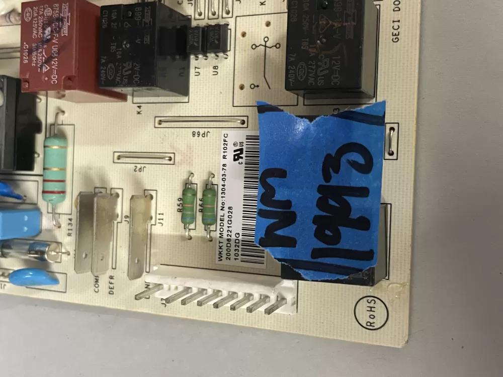 GE 200D6221G028 EBX1110P002 Refrigerator Control Board AZ219999 | Wm1993