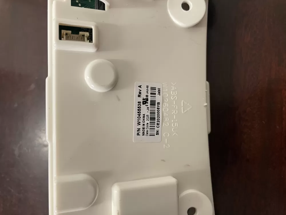 Whirlpool W10455538 Washer Control Board User Interface AZ50466 | KM1830