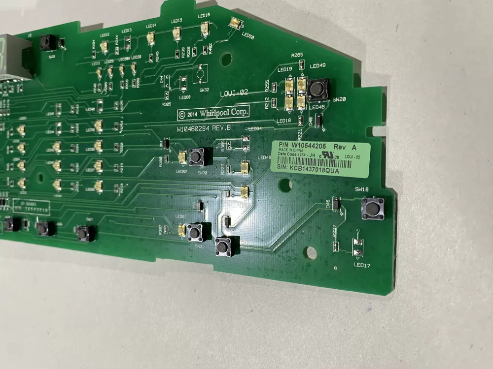 Whirlpool W10544205 WPW10536854 W10536854 Washer Control Board AZ146319 | BK2455