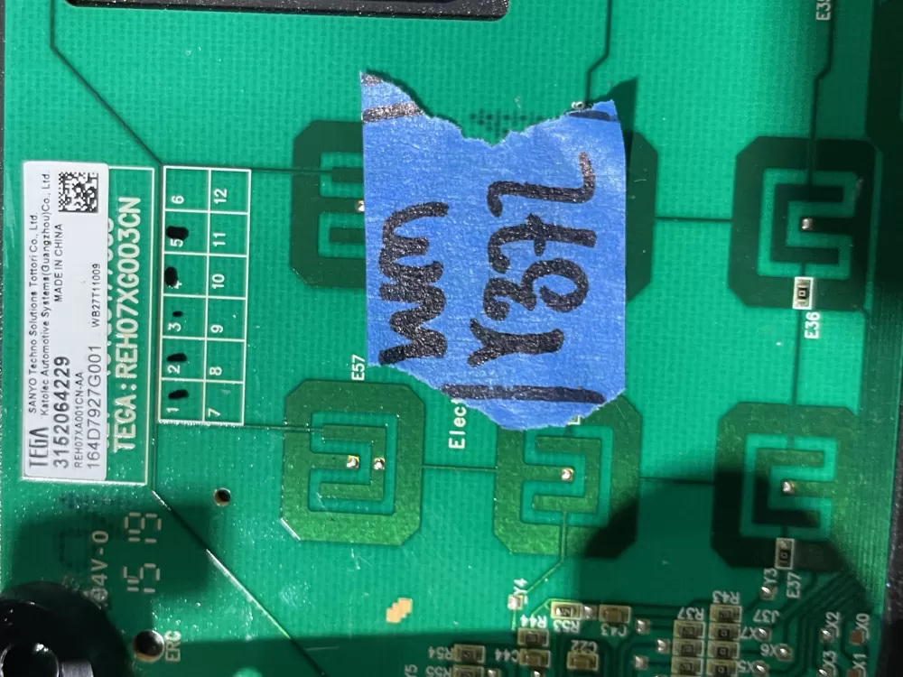 GE Hotpoint WB27T11009 164D7927G001 Range Control Board Panel AZ92182 | Wmv372