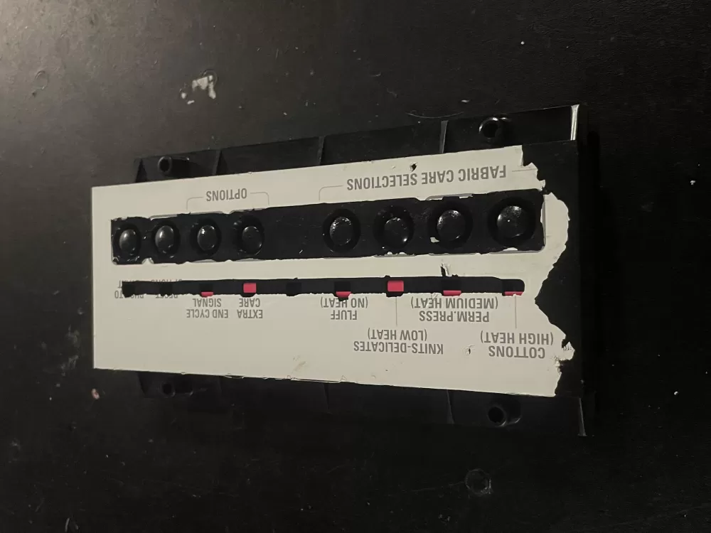 GE 175D2078G001 Dryer Selector Switch Push Button Control