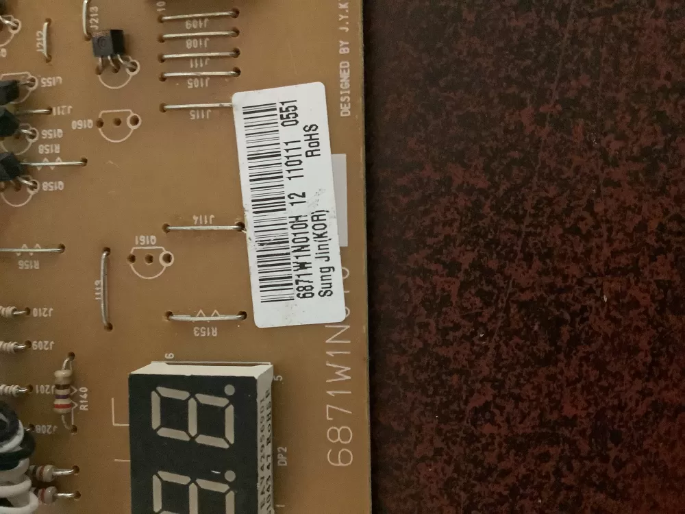 LG 6871W1N010H Range Control Board