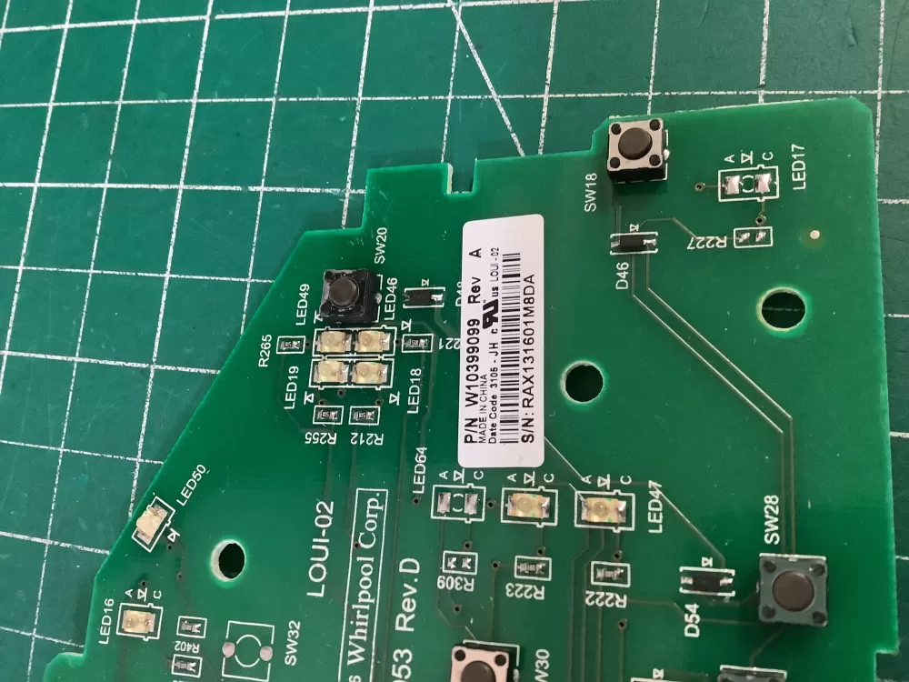 Whirlpool W10399099 Washer Control Board AZ192332 | NR550