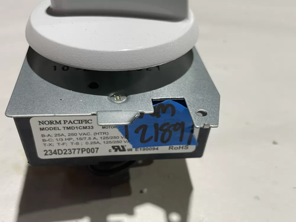 Hotpoint General Electric WE04X25586 234D2377P007 Dryer Timer AZ140722 | Wm2189