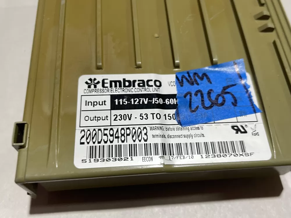 GE Wr55x10685 Refrigerator Control Board Inverter AZ136496 | Wm2265