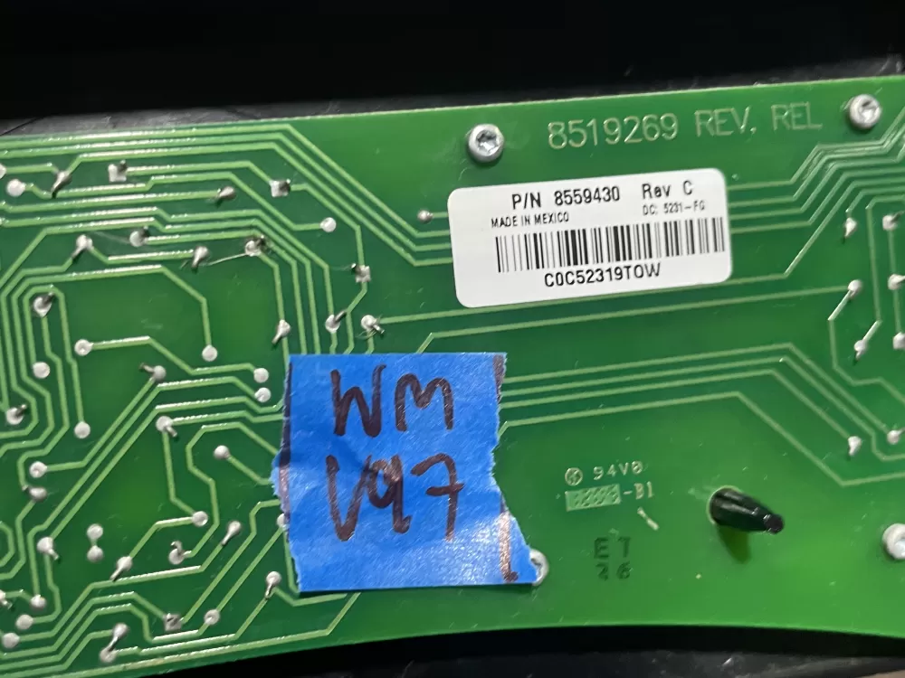 Whirlpool Kenmore 8519269 Dryer Control Board Rev AZ139810 | Wmv97
