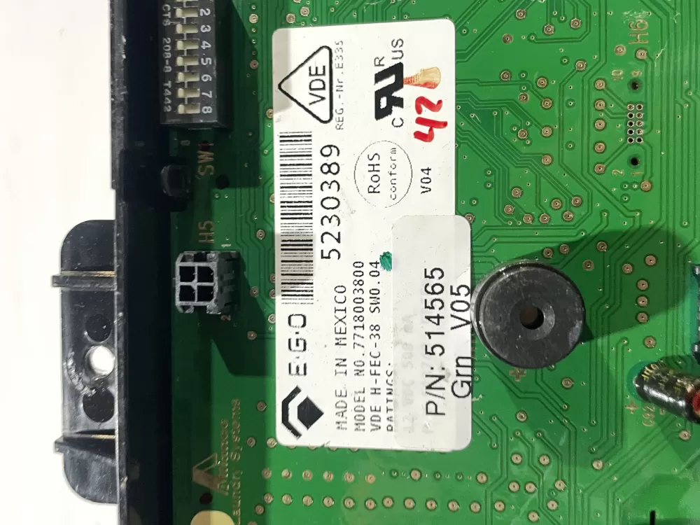 Speed Queen Alliance D513748 D514565 Dryer Main Control Board AZ162490 | Wm198
