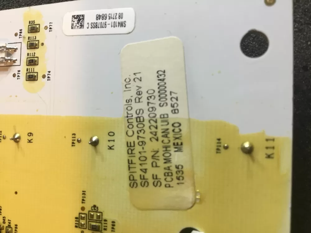 Frigidaire AP6285796 Refrigerator Control Board Display AZ76330 | NR2011