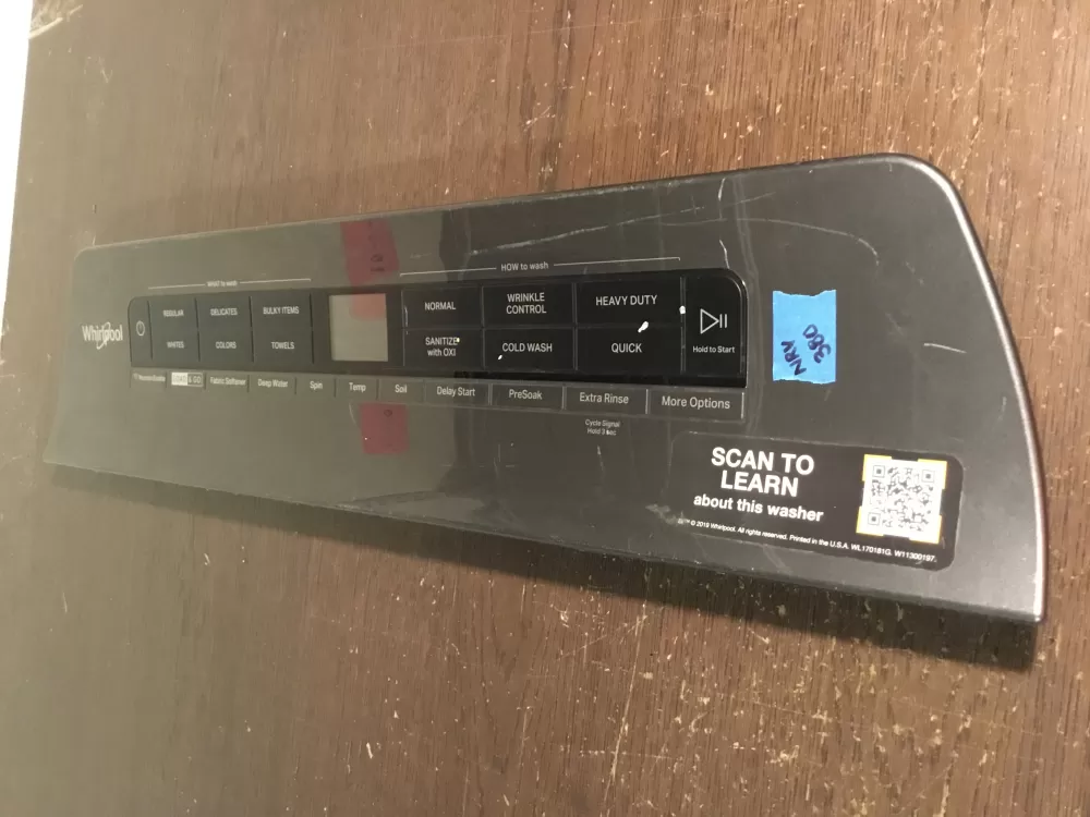 Whirlpool Washer Control Panel W11112920 W11174237 W11112918 AZ38575 | NRV380