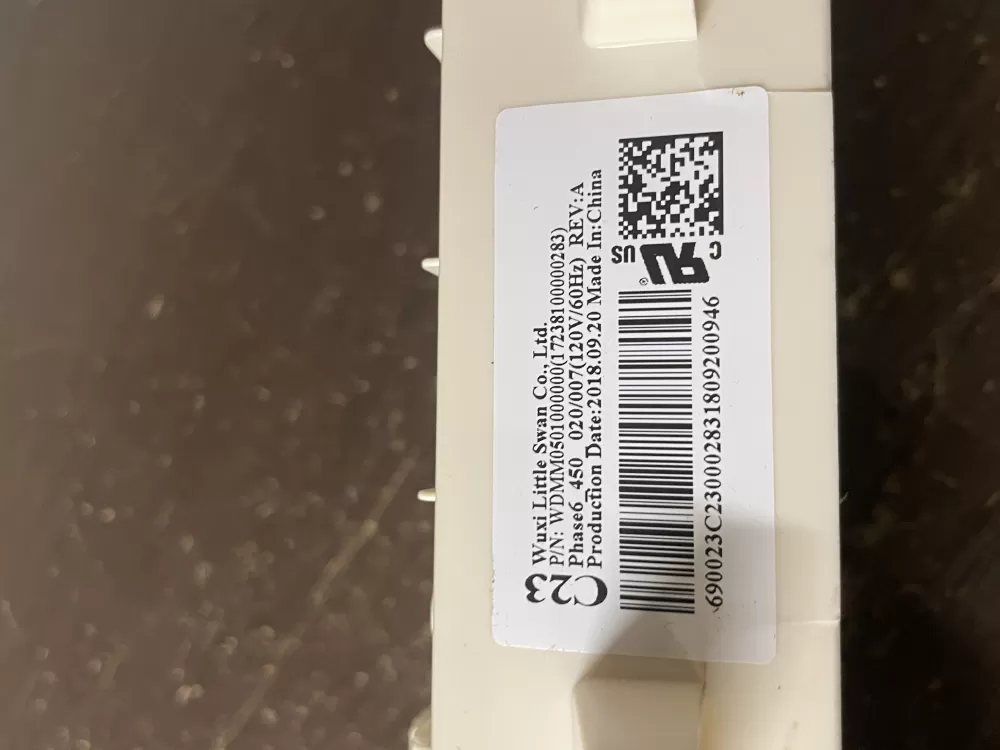 GE WH12X27293 17238100000283 Washer Control Board AZ50357 | Wmv458