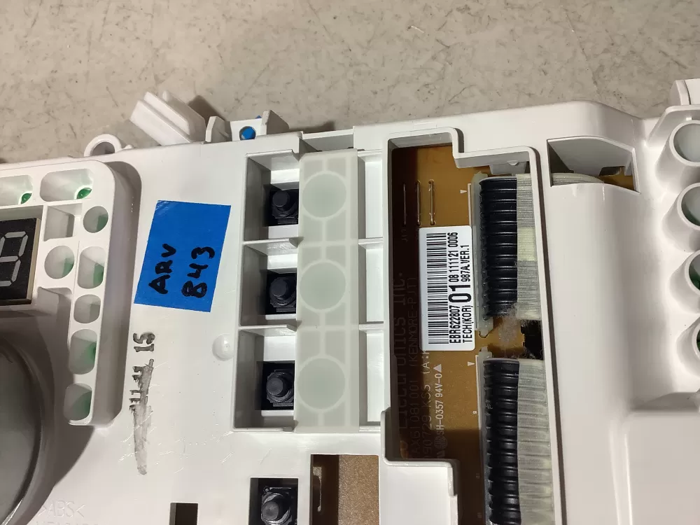 Kenmore LG Whirlpool EBR62280701 Washer Control Board AZ200109 | ARV843