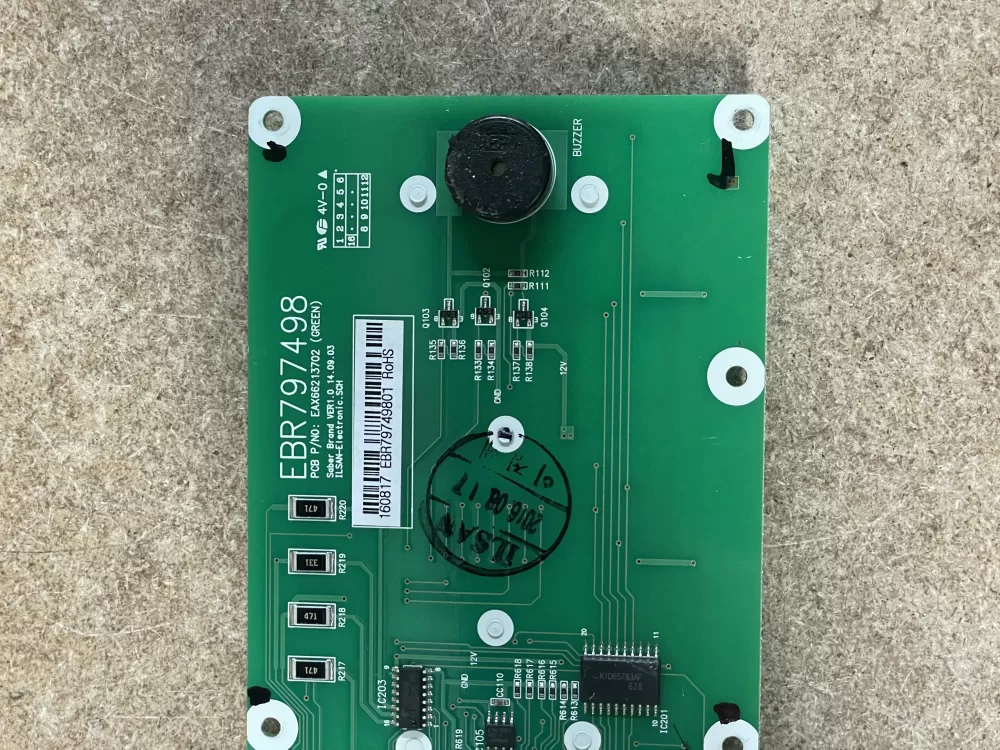 LG Kenmore EBR79749801Refrigerator Dispenser Control Board AZ21632 | KM1215