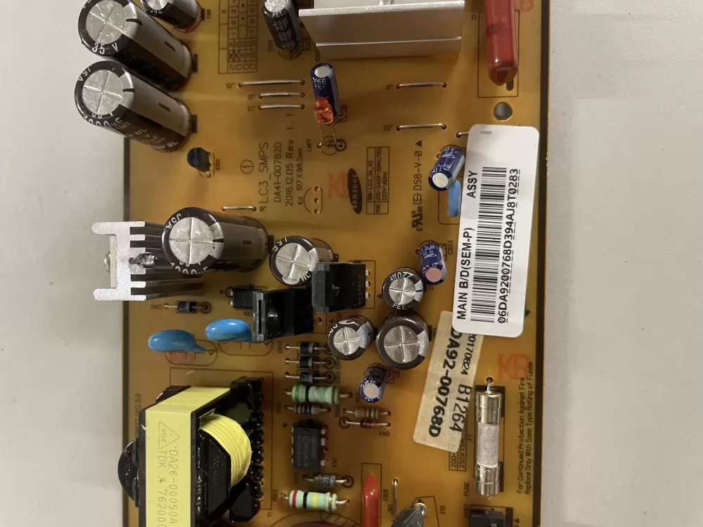 Samsung DA92 00768D Refrigerator Control Board Inverter AZ142119 | KM1033