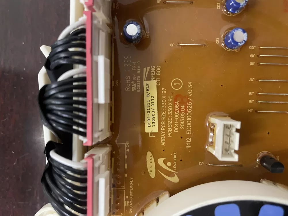 Samsung DC92-01311B Washer Control Board