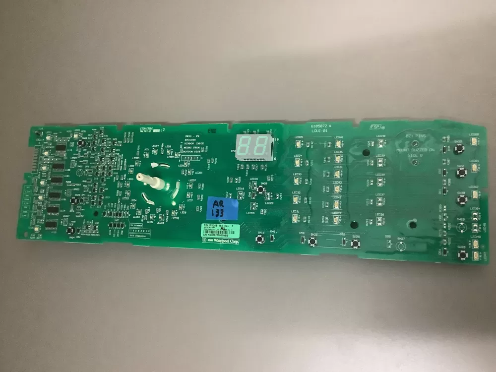 Whirlpool Dryer W10051160 W10051162 Control Board AZ201932 | AR133