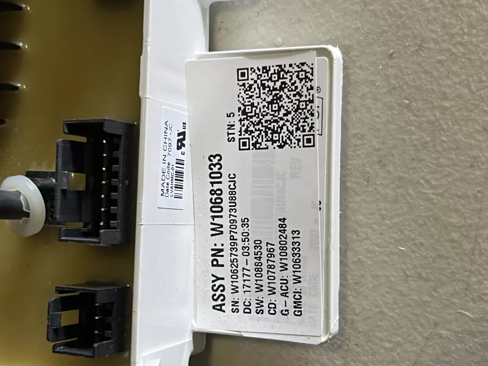 Whirlpool W10681033 W10812422 PS11723056 Washer Control Board AZ44820 | JT913