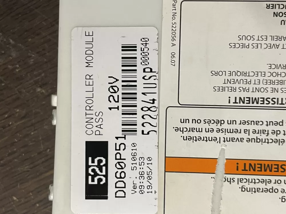 Fisher Paykel Dishwasher Controller 523456USP 522841USP AZ45858 | Wm715