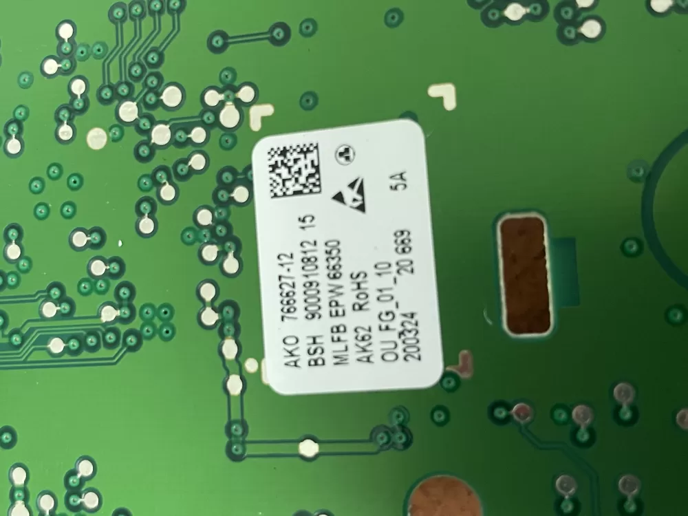 Bosch 9000910812 766627-12 EPW66350 Washer UI Control Board AZ47828 | Wm697